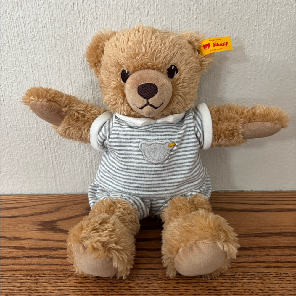 STEIFF Sleep Well Teddy Bear 239908 Gray Outfit Baby Nursery Sold Out